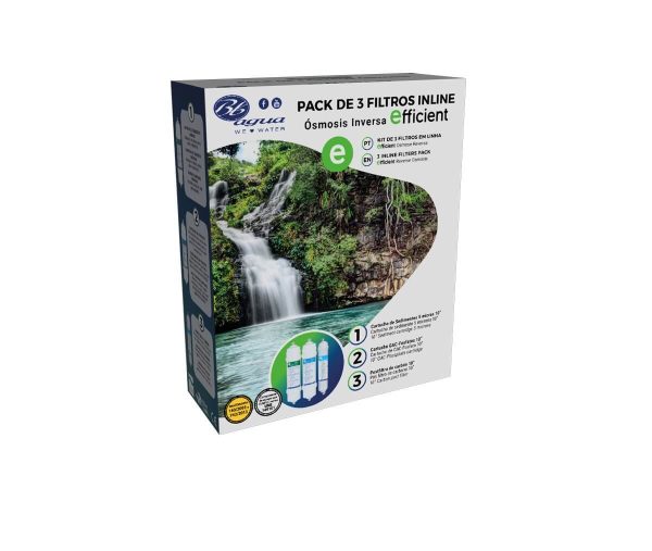 Pack de filtros osmosis inversa.